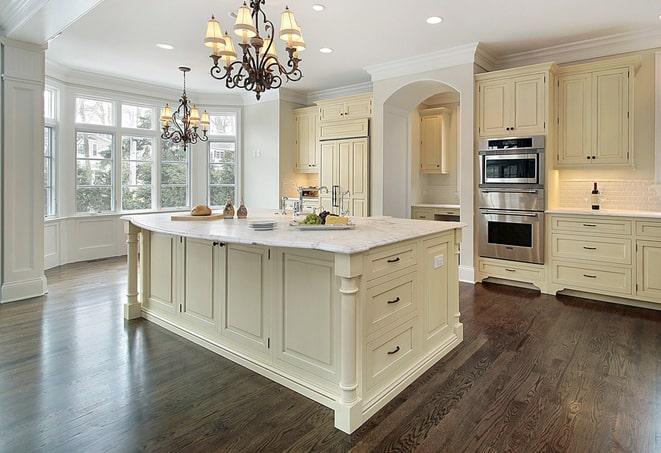 expertly installed laminate floors in kitchen in Hokah MN